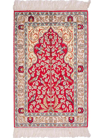 中国シルク 絨毯 58x87cm - オリエンタル絨毯