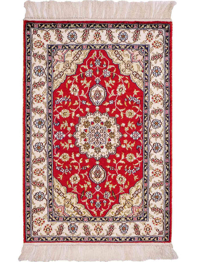 中国シルク 絨毯 60x92cm - オリエンタル絨毯