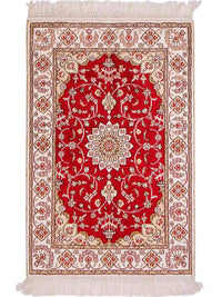 中国シルク 絨毯 89x62cm - オリエンタル絨毯 – product image