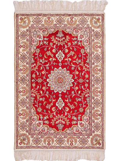 中国シルク 絨毯 60x91cm - オリエンタル絨毯