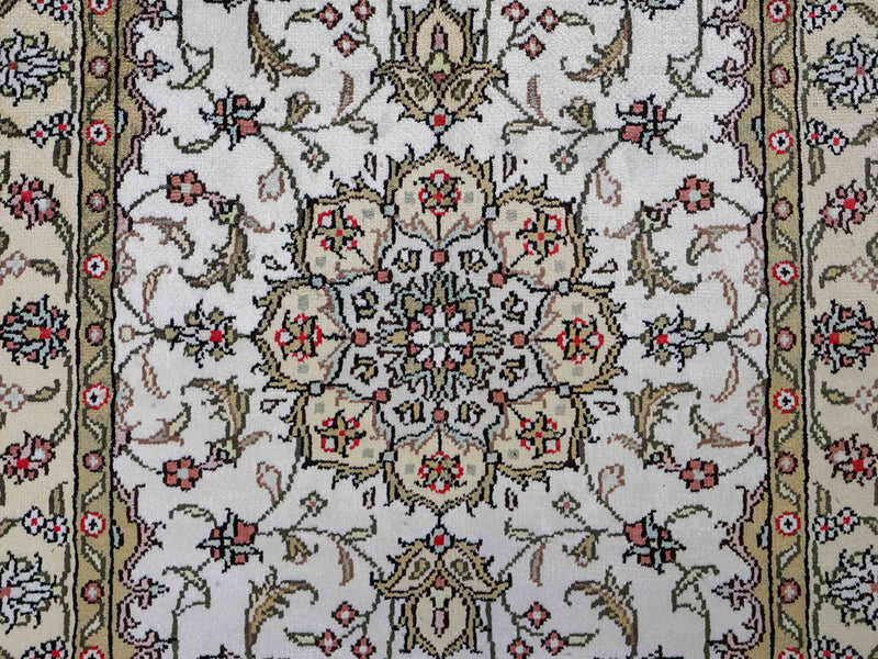 中国シルク 絨毯 91x61cm - オリエンタル絨毯