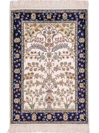 中国シルク 絨毯 90x62cm - オリエンタル絨毯 – product image