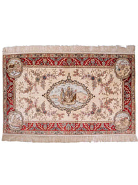 中国シルク 絨毯 153x95cm - オリエンタル絨毯 – product image