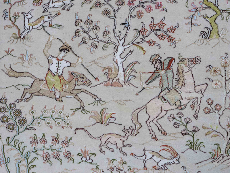 中国シルク 絨毯 178x123cm - オリエンタル絨毯