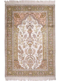 中国シルク 絨毯 181x123cm - オリエンタル絨毯 – product image