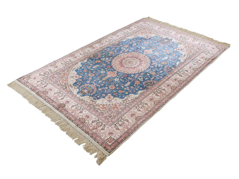 中国シルク 絨毯 192x123cm - オリエンタル絨毯