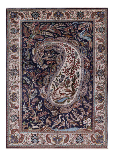ゴム 絨毯 140x195cm - ペルシャ絨毯