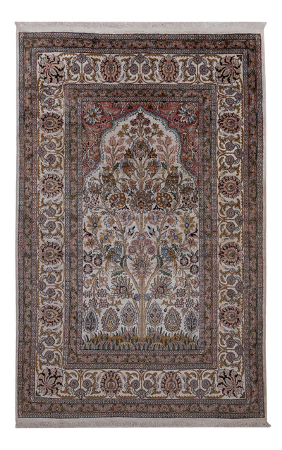カシミールシルク 絨毯 116x186cm - オリエンタル絨毯