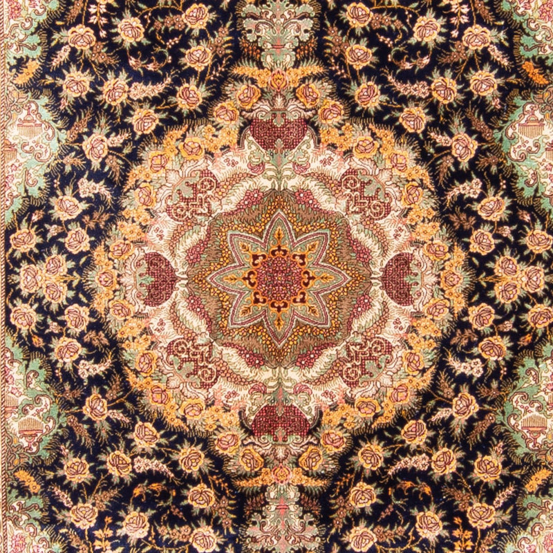 ゴム - シルク 絨毯 152x102cm - ペルシャ絨毯
