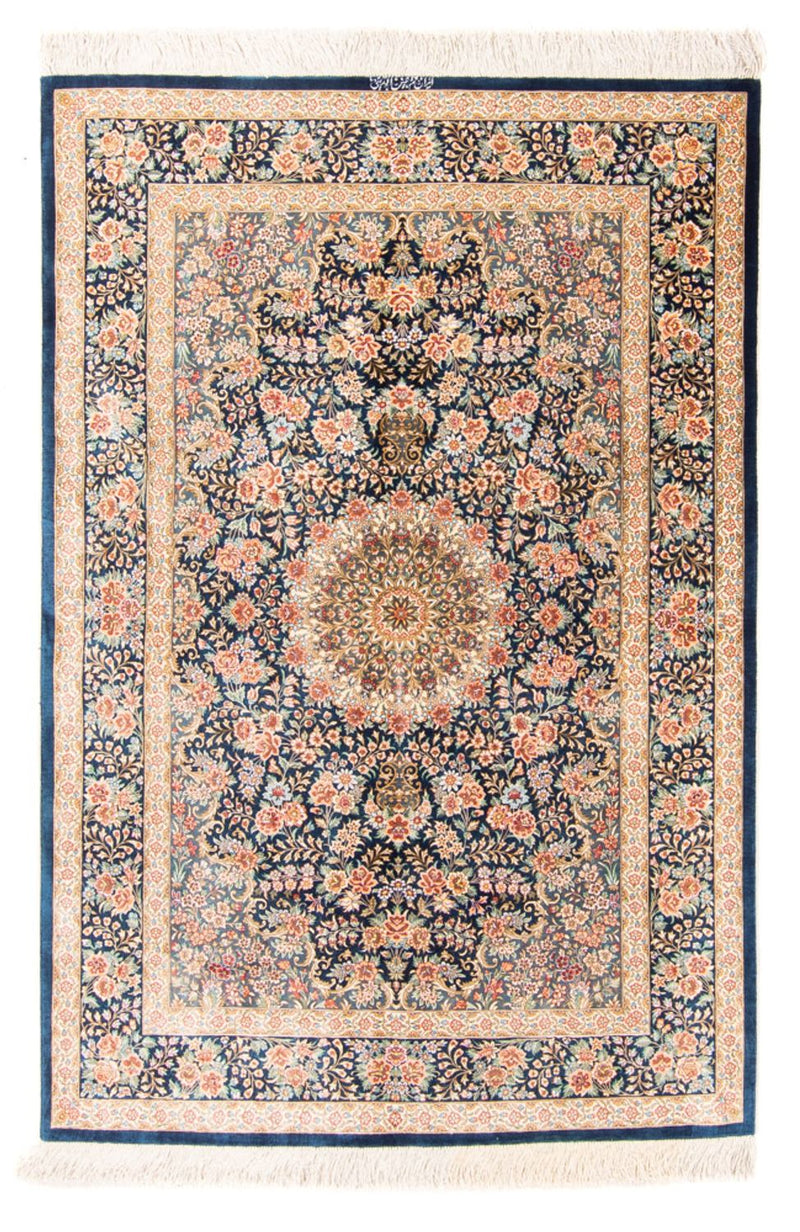 ゴム - シルク 絨毯 152x100cm - ペルシャ絨毯