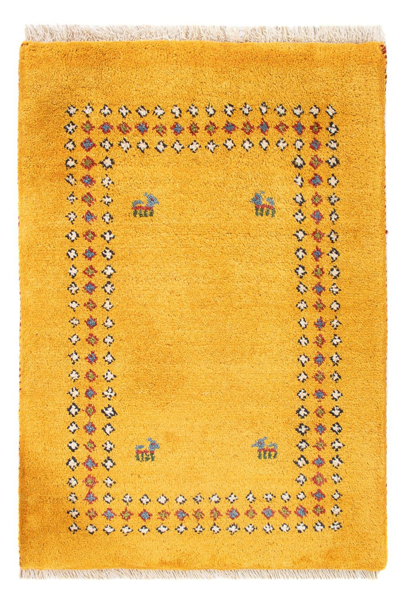 ペルシャギャベ 絨毯 84x62cm - ペルシャウールラグ