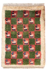 ペルシャギャベ 絨毯 60x40cm - ペルシャウールラグ – product image
