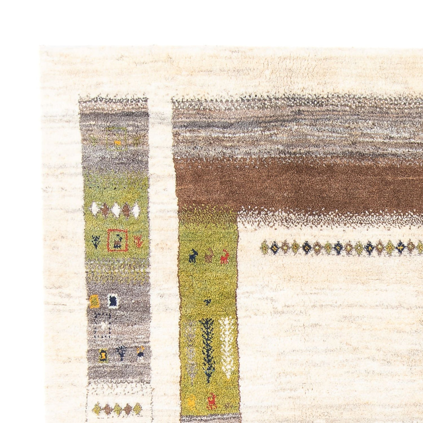 ペルシャギャベ 絨毯 245x200cm - ペルシャウールラグ