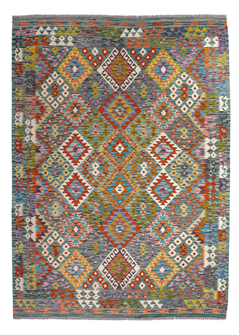 キリム マイメネ 絨毯 248x183cm - ウールラグ