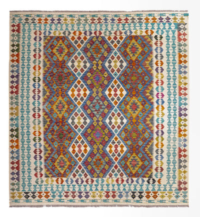 キリム マイメネ 絨毯 203x207cm - ウールラグ