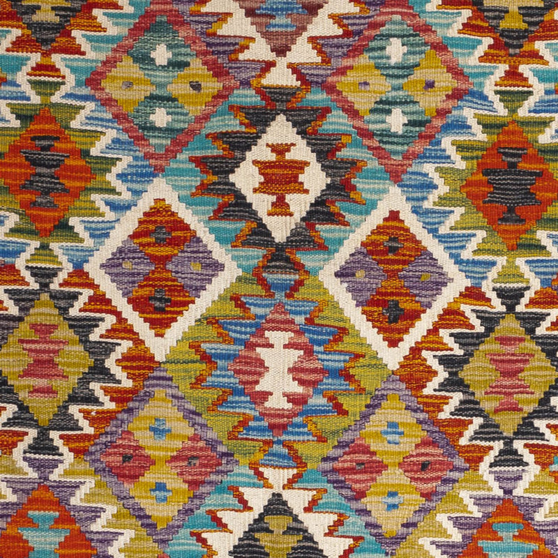 キリム マイメネ 絨毯 154x154cm - ウールラグ