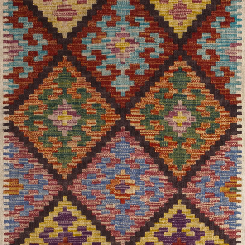 キリム マイメネ 絨毯 199x101cm - ウールラグ