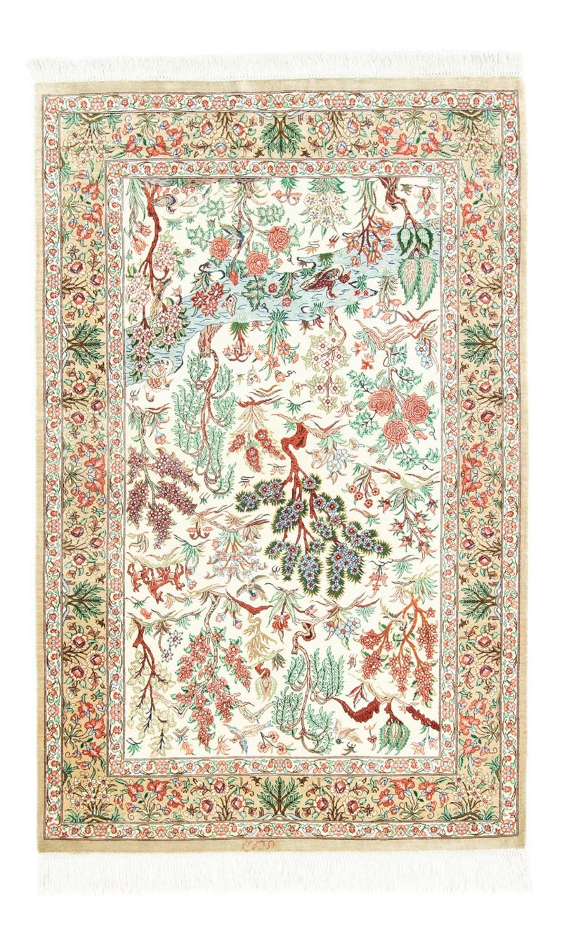 ゴム - シルク 絨毯 122x80cm - ペルシャ絨毯