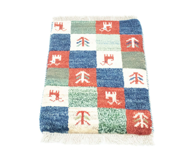 ペルシャギャベ 絨毯 60x40cm - ペルシャウールラグ