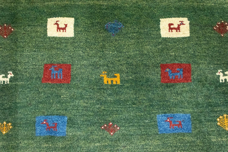 ペルシャギャベ 絨毯 128x92cm - ペルシャウールラグ