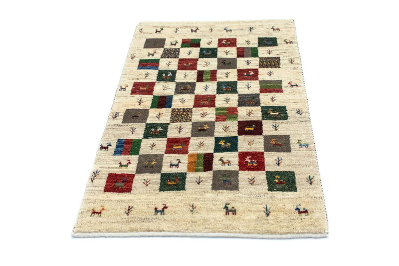 ペルシャギャベ 絨毯 129x80cm - ペルシャウールラグ