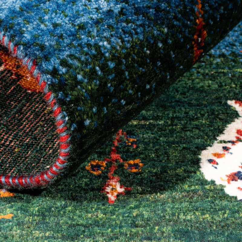 ロリバフト 絨毯 127x86cm - ペルシャウールラグ