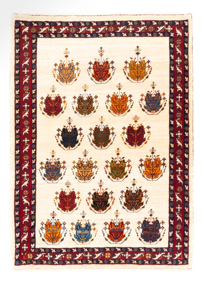 ペルシャギャベ 絨毯 105x140cm - ペルシャウールラグ