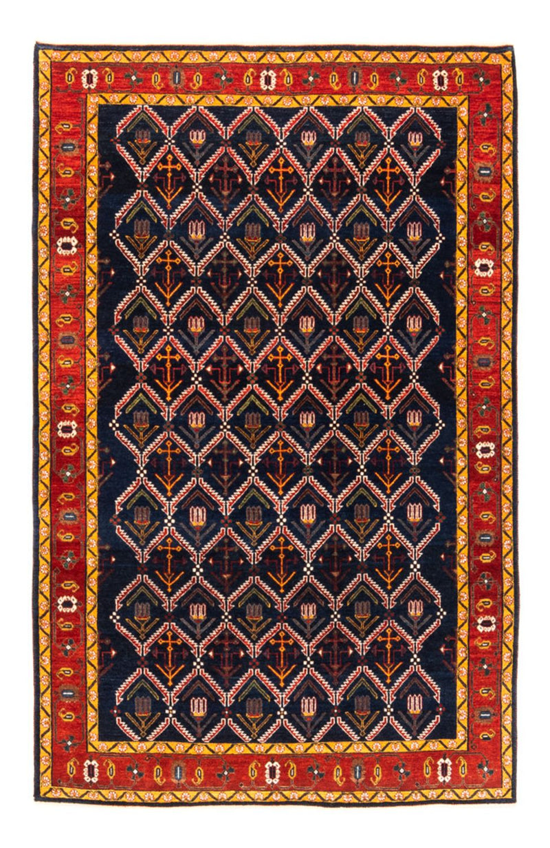 ペルシャギャベ 絨毯 205x143cm - ペルシャウールラグ