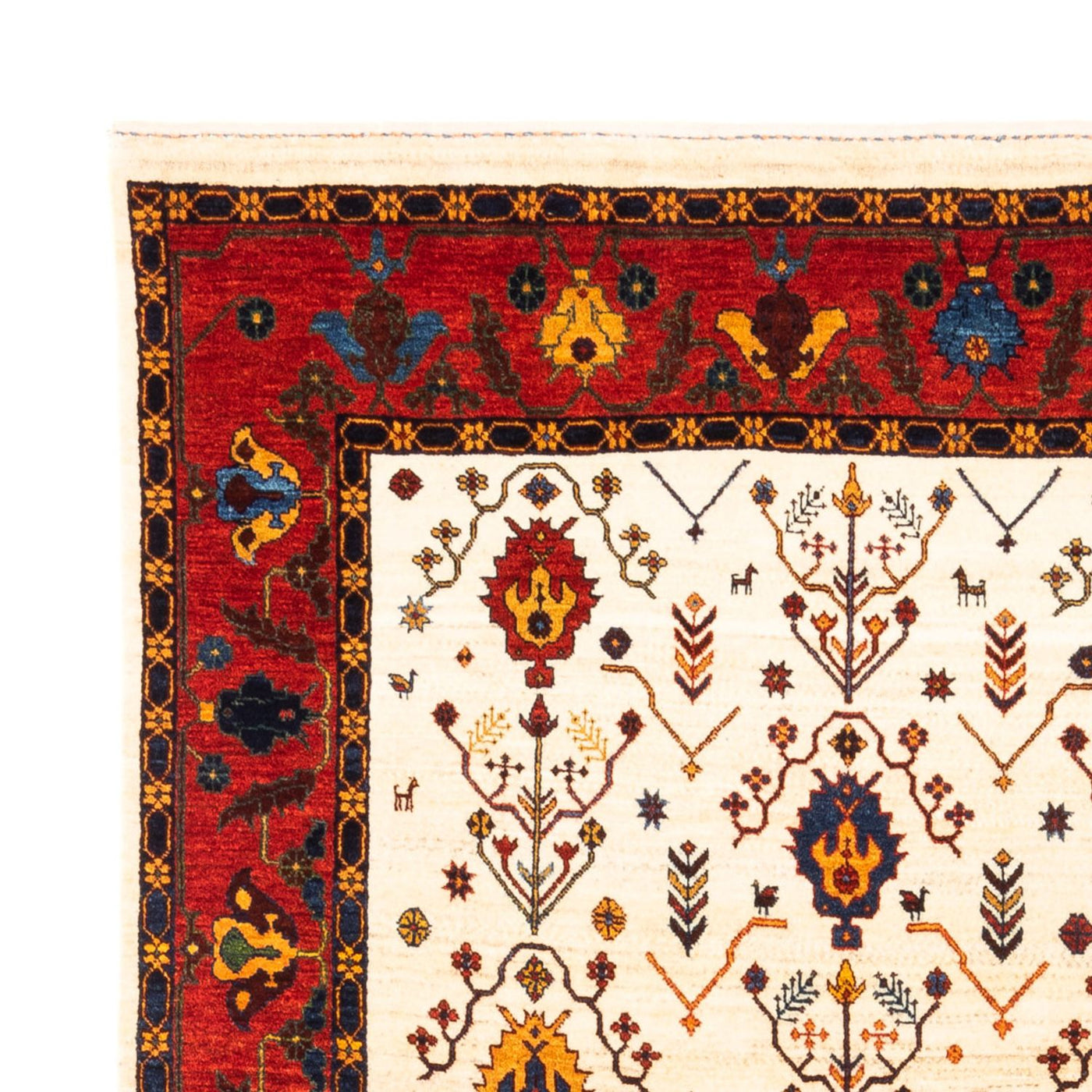 ペルシャギャベ 絨毯 212x155cm - ペルシャウールラグ