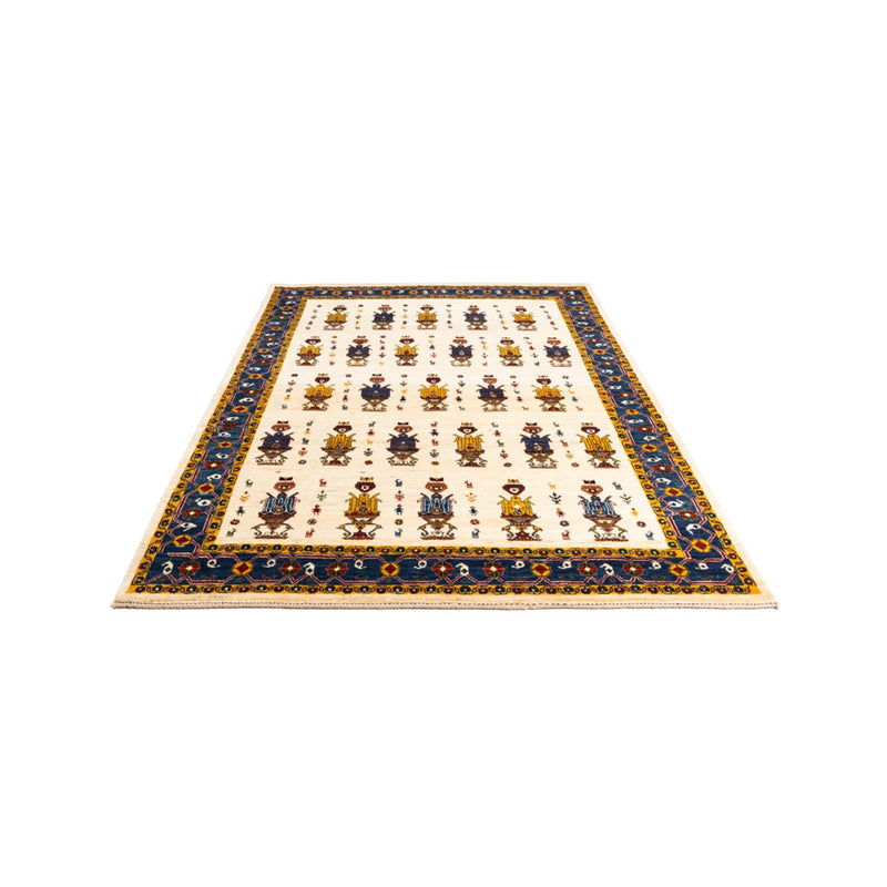 ペルシャギャベ 絨毯 221x154cm - ペルシャウールラグ