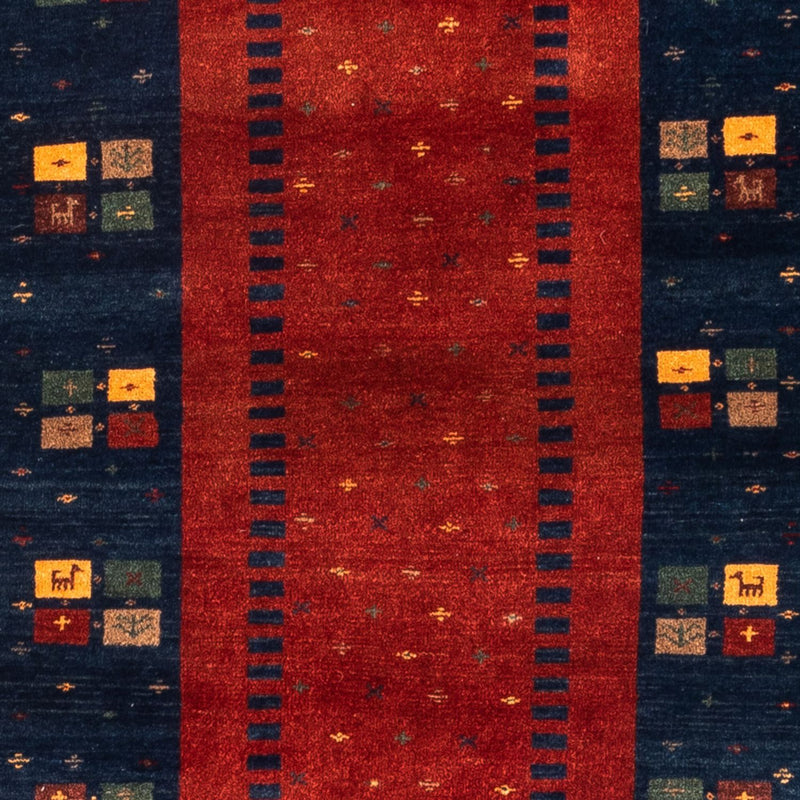 ペルシャギャベ 絨毯 214x80cm - ペルシャウールラグ