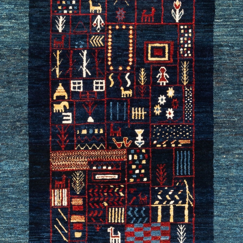 ペルシャギャベ 絨毯 173x124cm - ペルシャウールラグ
