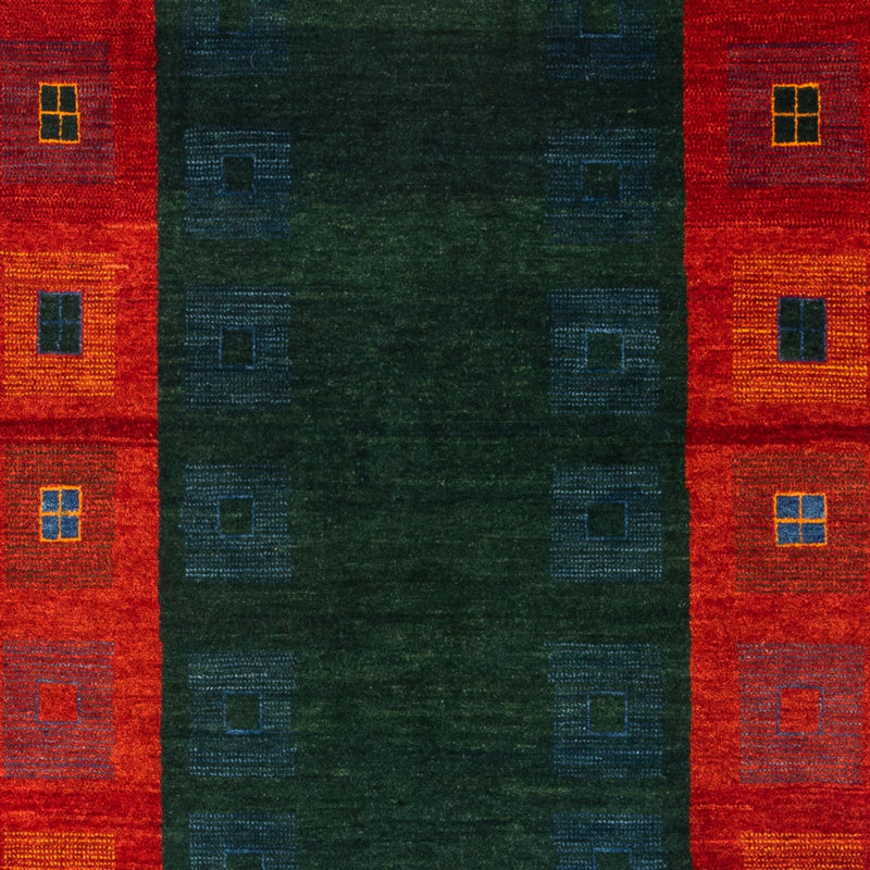 ペルシャギャベ 絨毯 204x122cm - ペルシャウールラグ