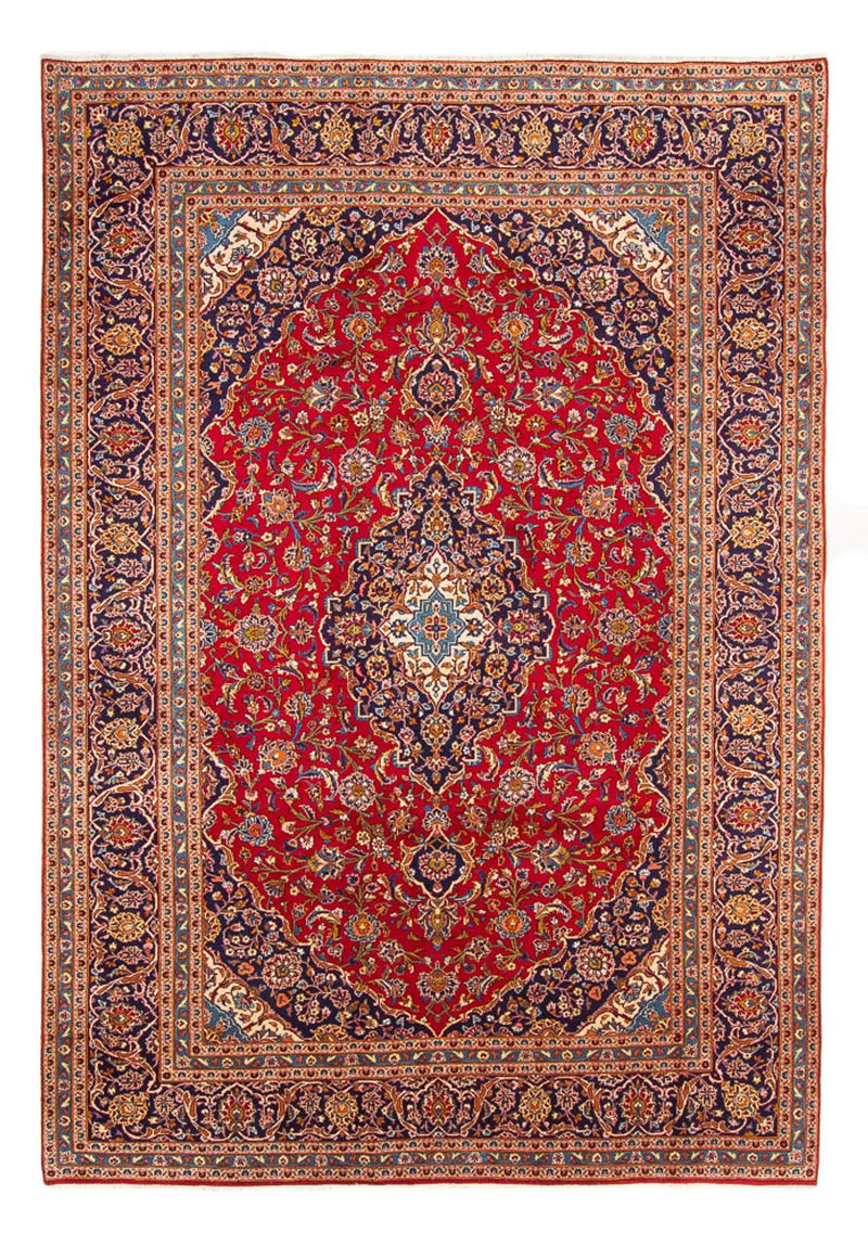 カシャーン 絨毯 343x242cm - ペルシャ絨毯