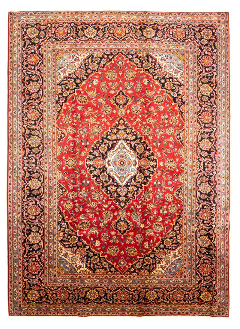 カシャーン 絨毯 343x248cm - ペルシャ絨毯