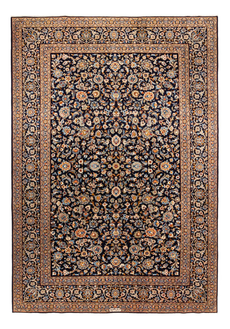 カシャーン 絨毯 369x267cm - ペルシャ絨毯