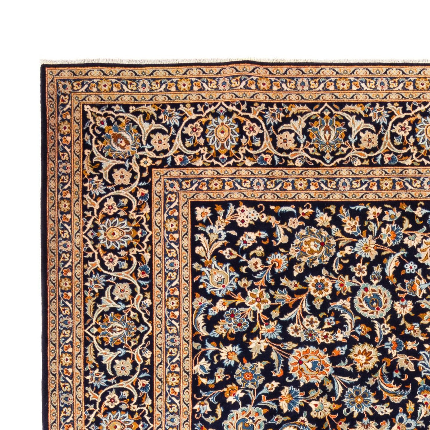 カシャーン 絨毯 369x267cm - ペルシャ絨毯