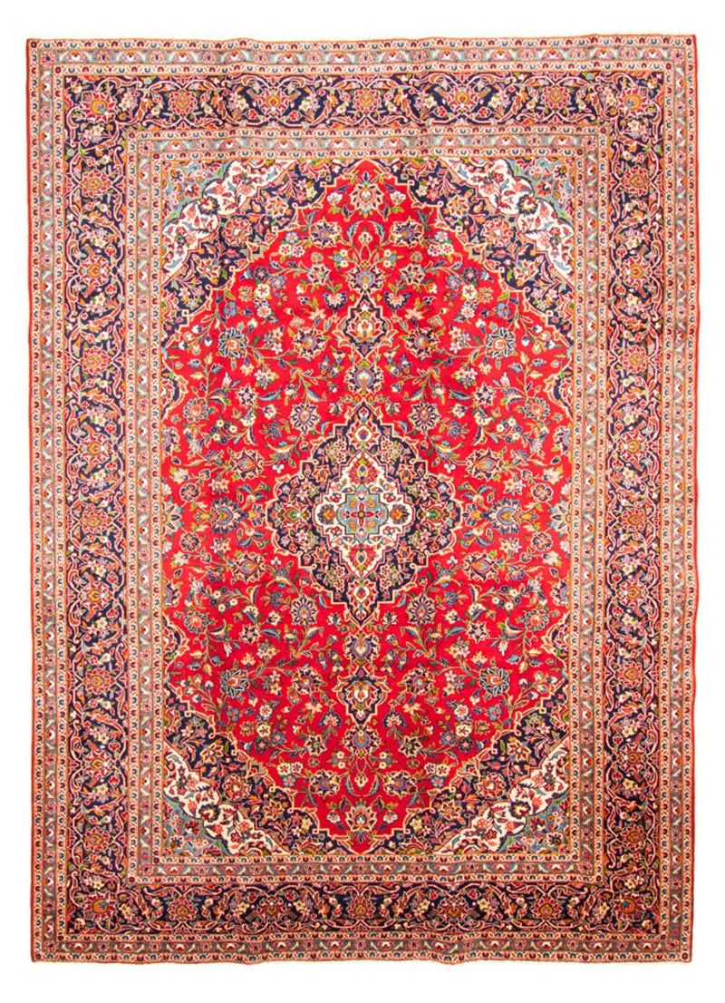 カシャーン 絨毯 377x269cm - ペルシャ絨毯