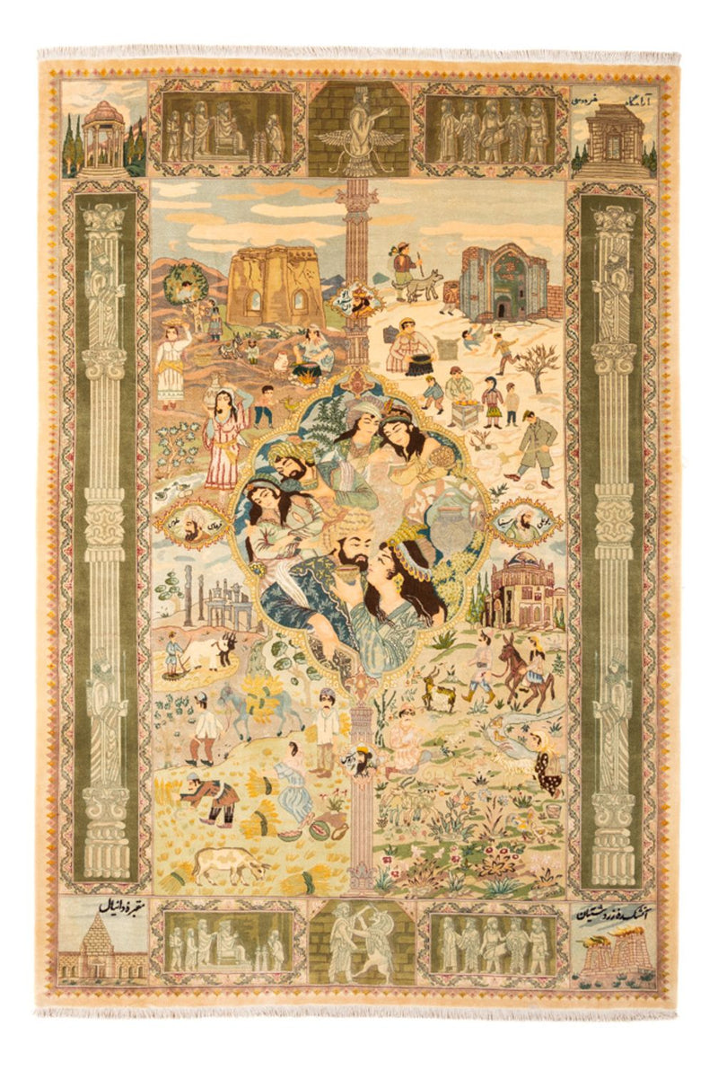 タブリーズ - 50 Raj 絨毯 263x175cm - ペルシャ絨毯