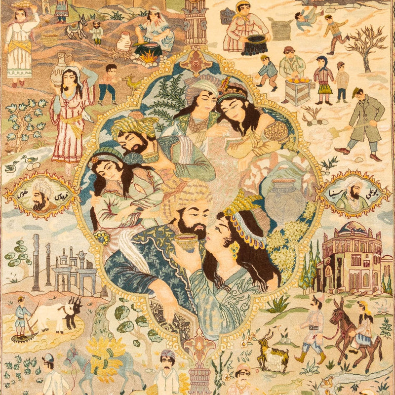 タブリーズ - 50 Raj 絨毯 263x175cm - ペルシャ絨毯