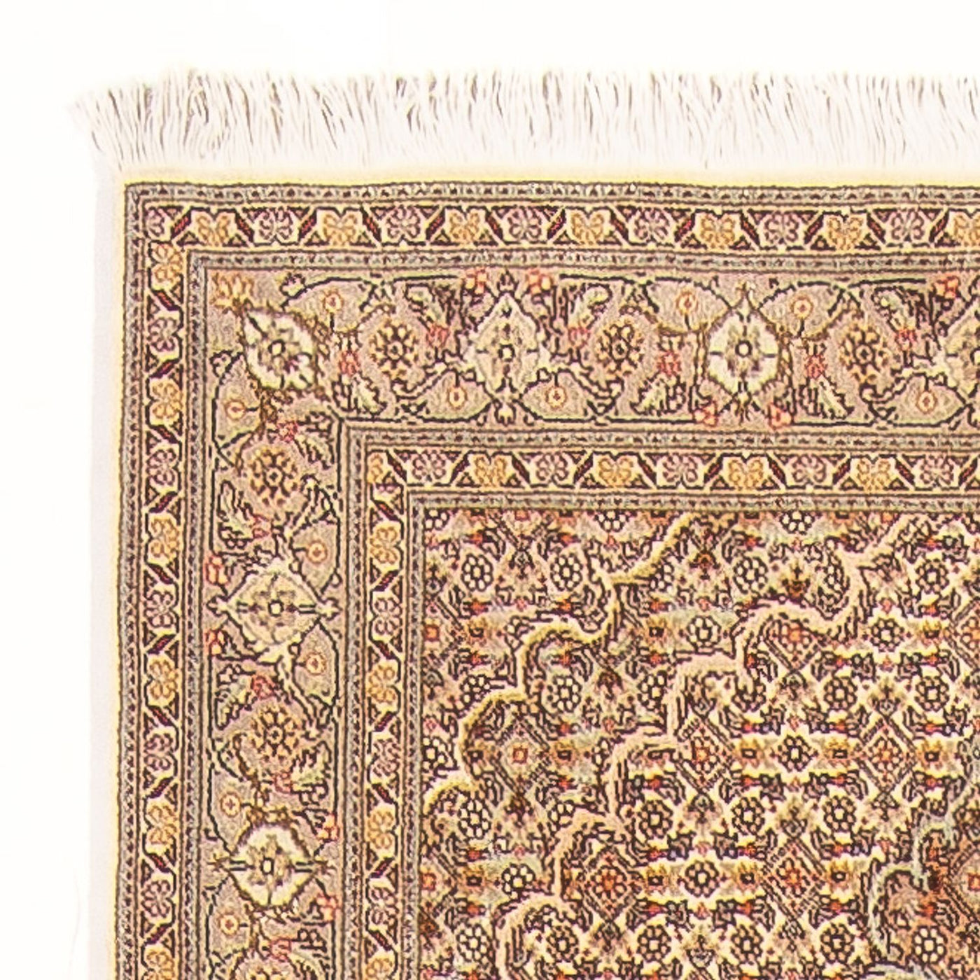 タブリーズ - 50 Raj 絨毯 393x80cm - ペルシャ絨毯