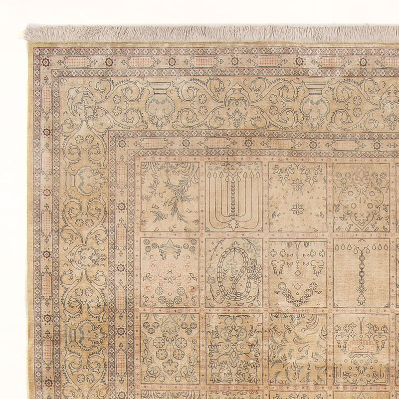ゴム - シルク 絨毯 294x191cm - ペルシャ絨毯