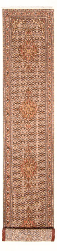 タブリーズ - 50 Raj 絨毯 407x78cm - ペルシャ絨毯 – product image