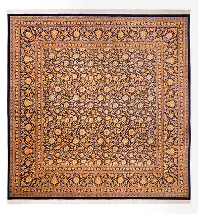 ゴム - シルク 絨毯 243x247cm - ペルシャ絨毯