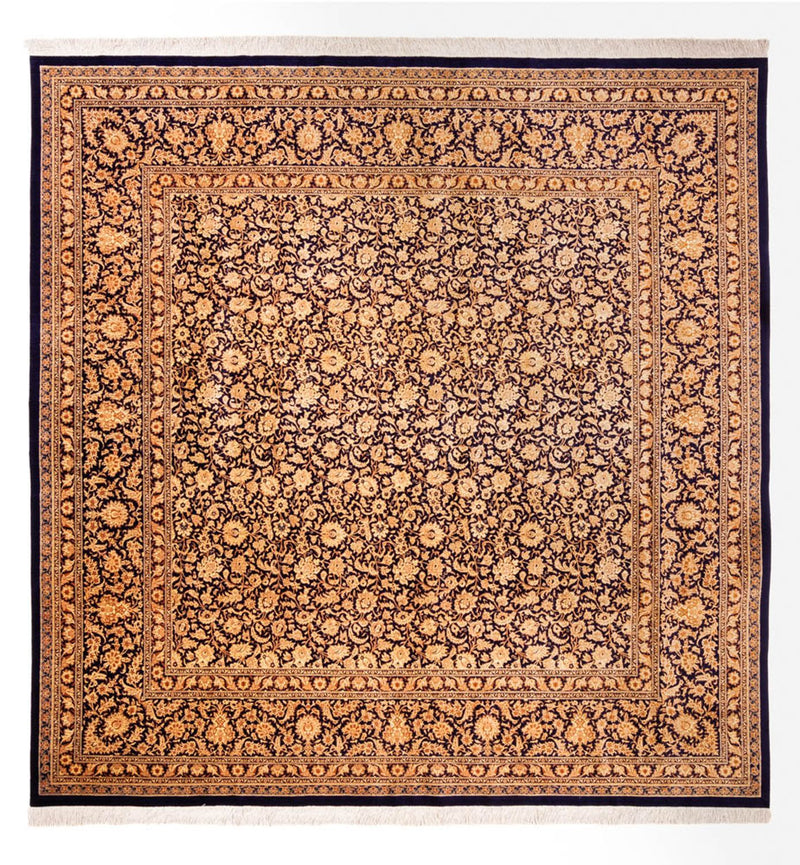 ゴム - シルク 絨毯 247x243cm - ペルシャ絨毯