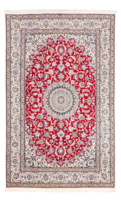 ナイン 絨毯 156x246cm - ペルシャ絨毯 - レッド