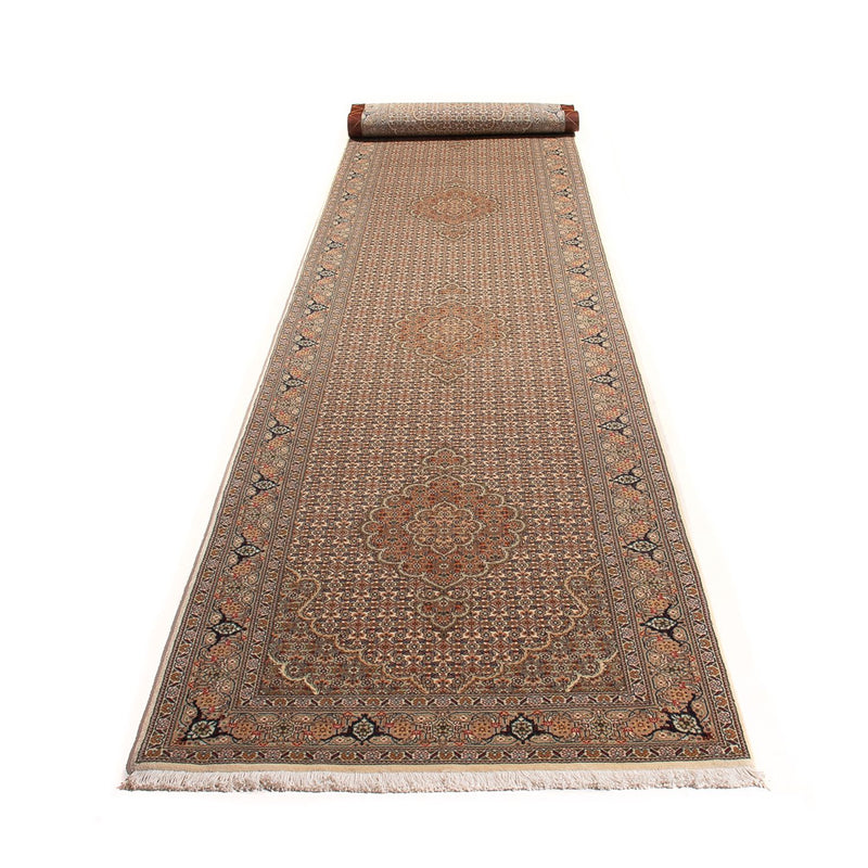 タブリーズ - 50 Raj 絨毯 403x82cm - ペルシャ絨毯