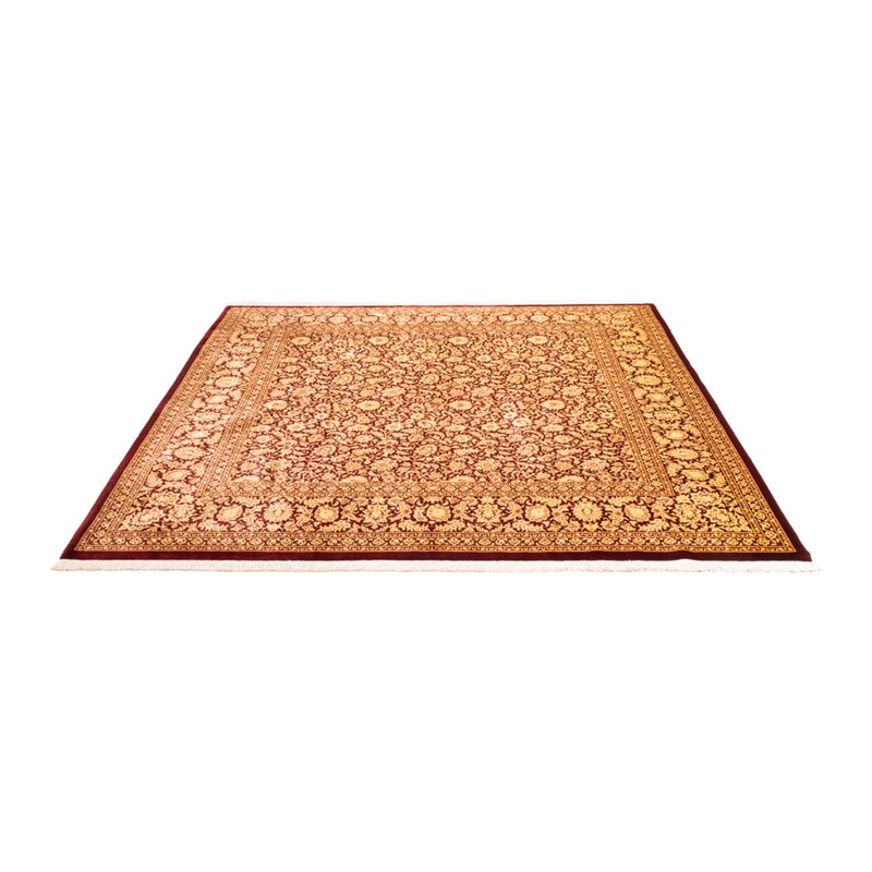 ゴム - シルク 絨毯 200x200cm - ペルシャ絨毯