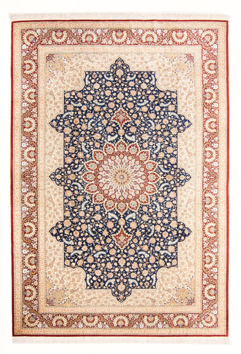 ゴム - シルク 絨毯 287x196cm - ペルシャ絨毯