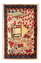 バフティアール 絨毯 87x60cm - ペルシャ絨毯